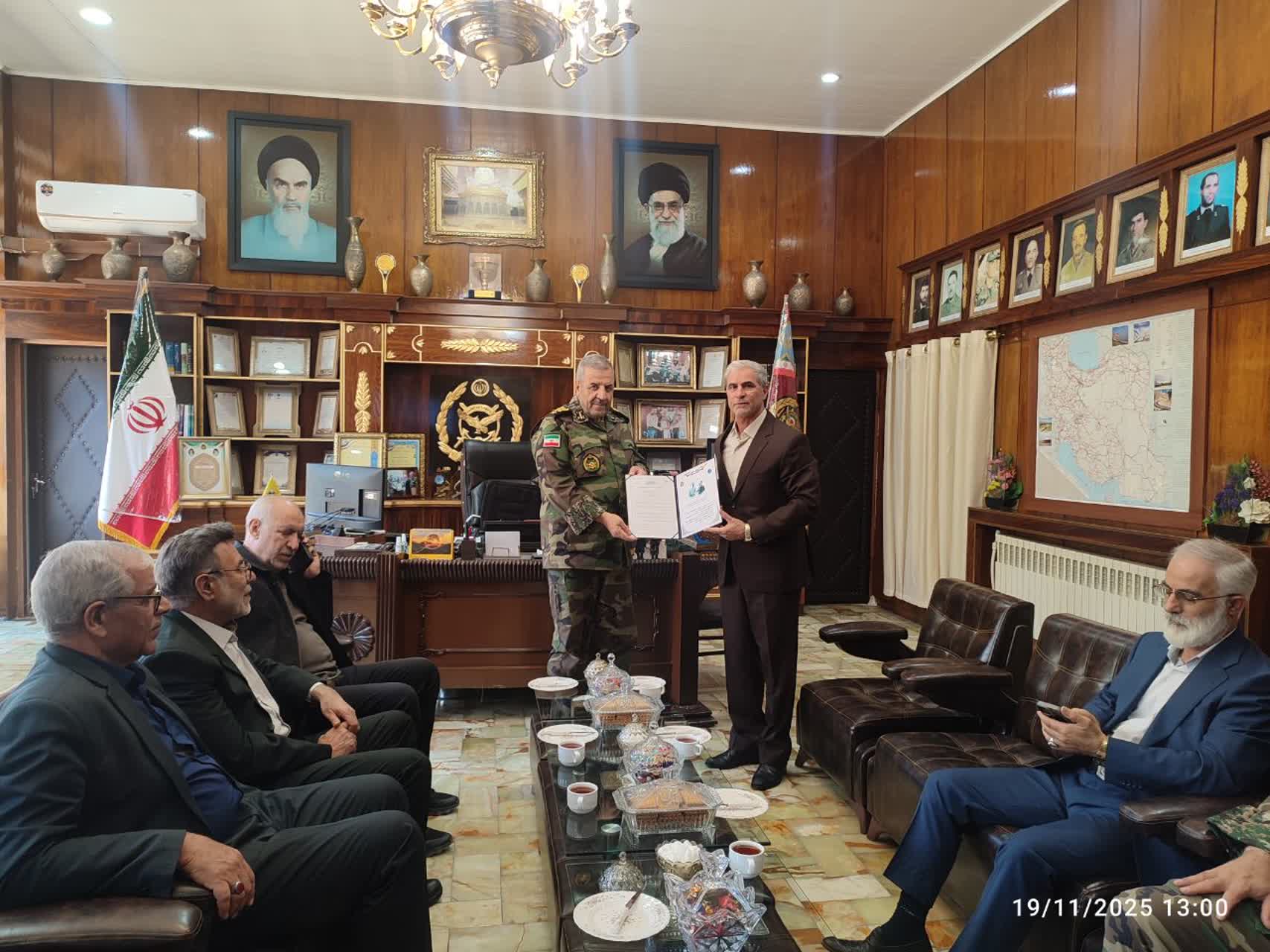 لوح تبریک ترفیع سرتیپی فرمانده قرارگاه..