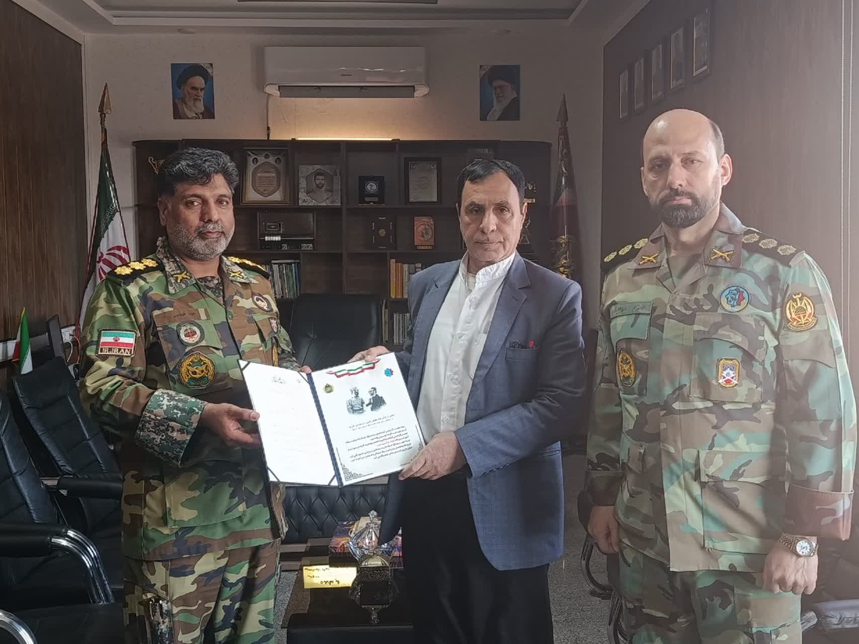 لوح تبریک انتصاب جناب سرهنگ پیاده ستاد..